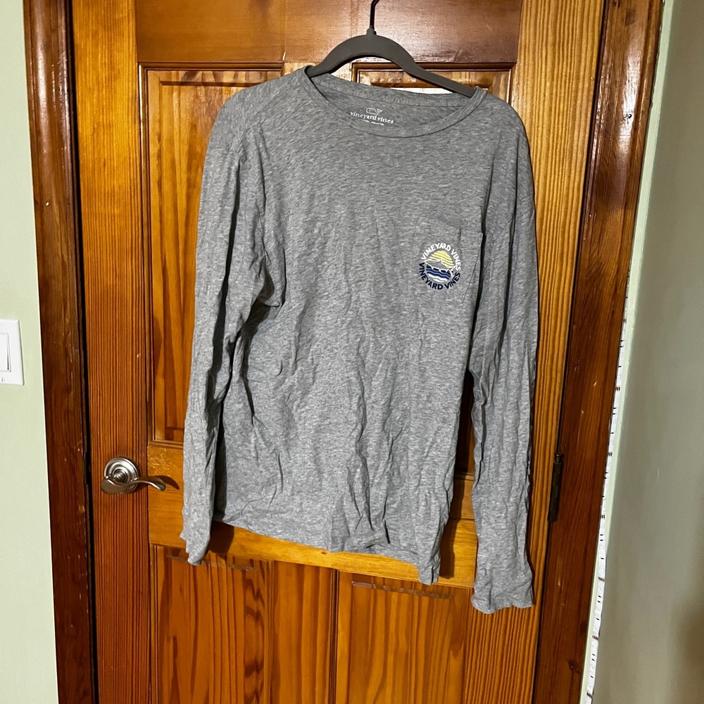 Vineyard Vines Yellow/Blue Long Sleeve